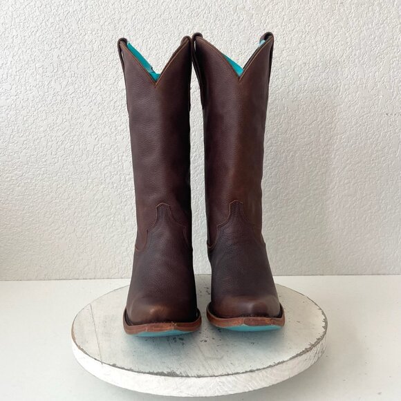 Brown Heeled Boots for Women - Picture 5 of 11